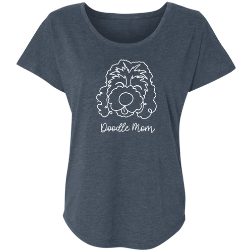 New Doodle Mom Ladies' Triblend Dolman Sleeve