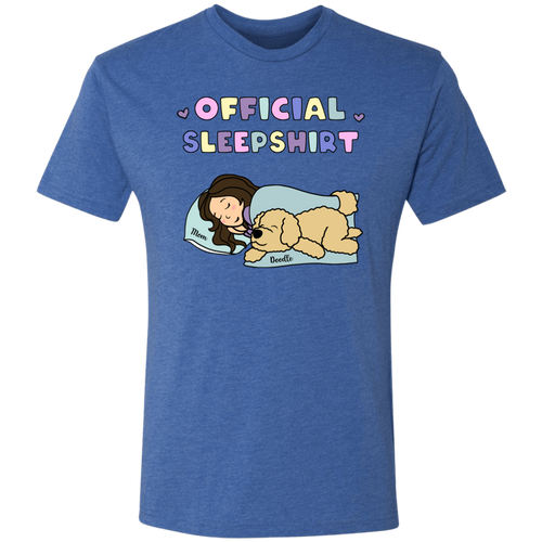 Mom's Official Doodle Sleep Shirt Triblend T-Shirt