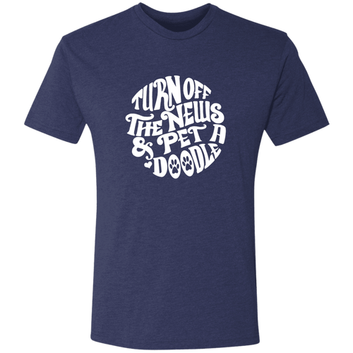 Turn off the News and Pet a Doodle Triblend T-Shirt