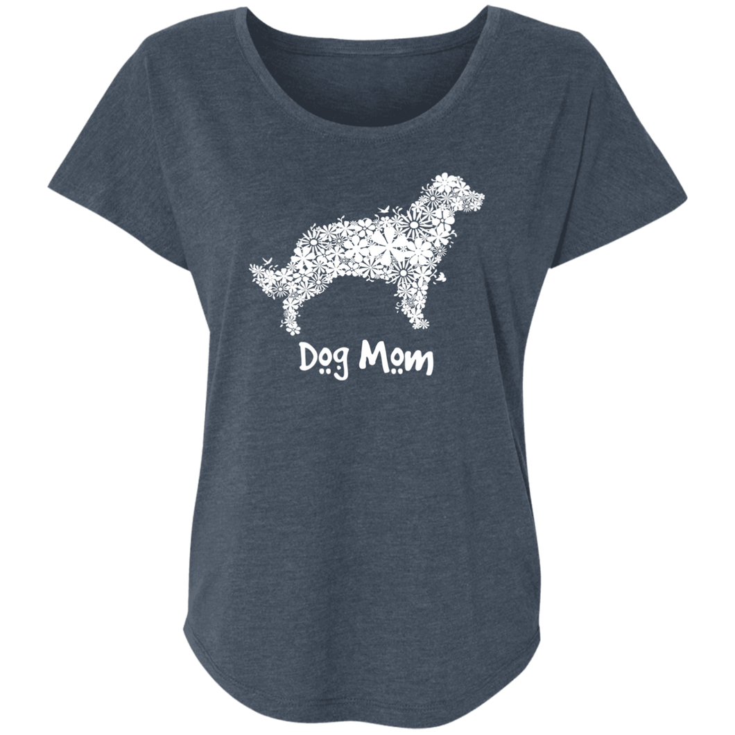 Dog Mom Ladies' Triblend Dolman Sleeve