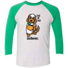 Doodle Ghost 3/4 Sleeve Baseball Raglan T-Shirt