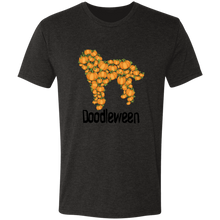 Doodle Halloween Pumpkin Triblend T-Shirt