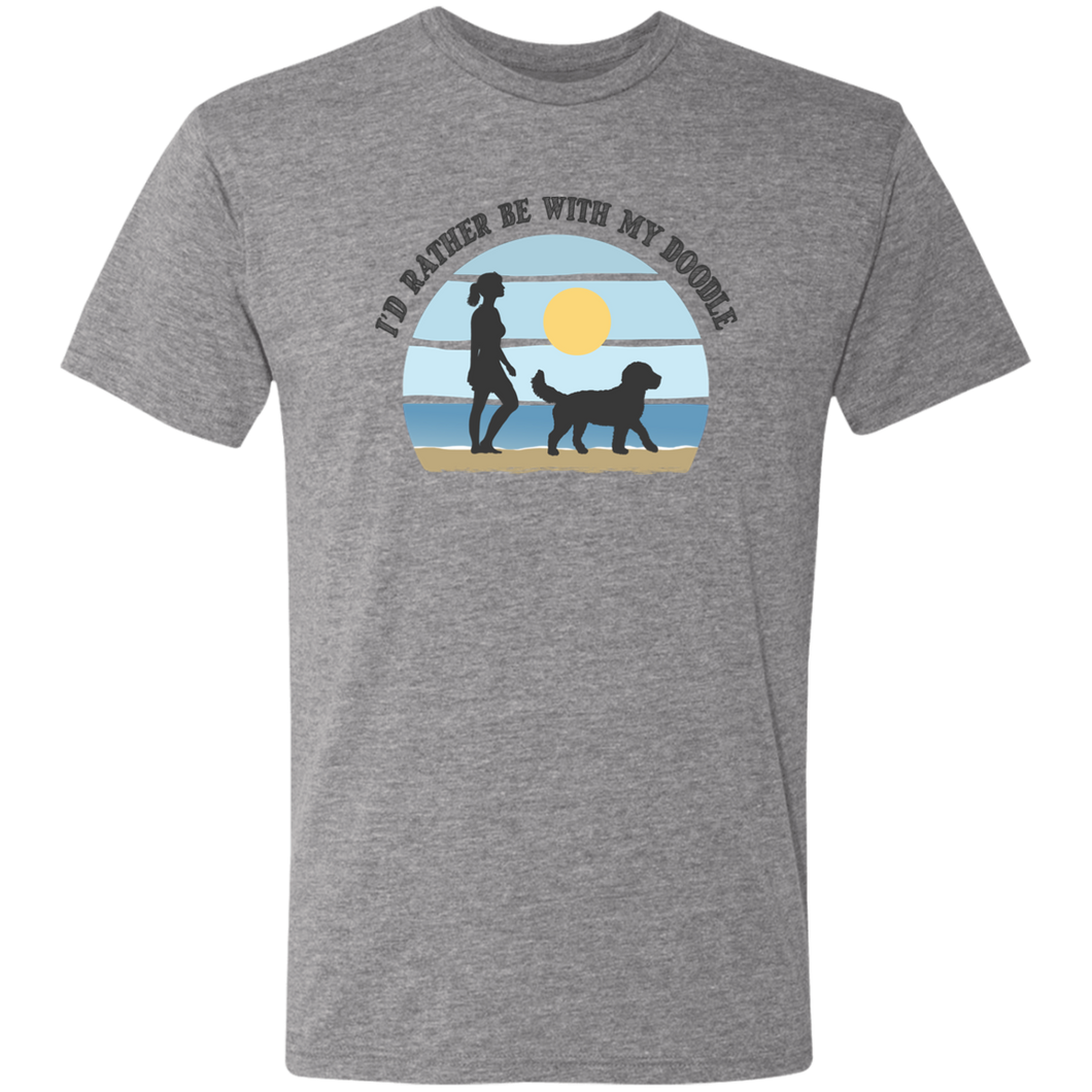 I'd Rather Be with My Doodle Triblend T-Shirt