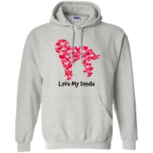 Doodle Hearts Pullover Hoodie 8 oz.