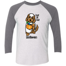 Doodle Ghost 3/4 Sleeve Baseball Raglan T-Shirt