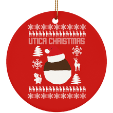 Ugly Sweater Utica NY Circle Ornament