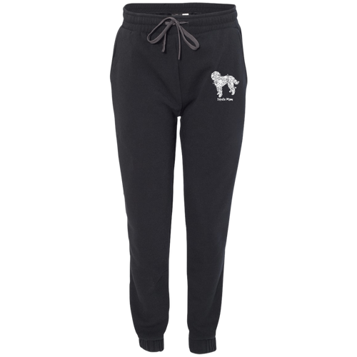 Doodle Mom Flowers Adult Fleece Joggers
