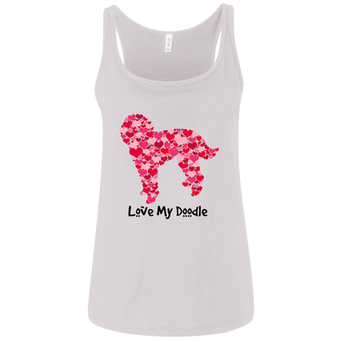 Doodle Hearts Ladies' Relaxed Jersey Tank