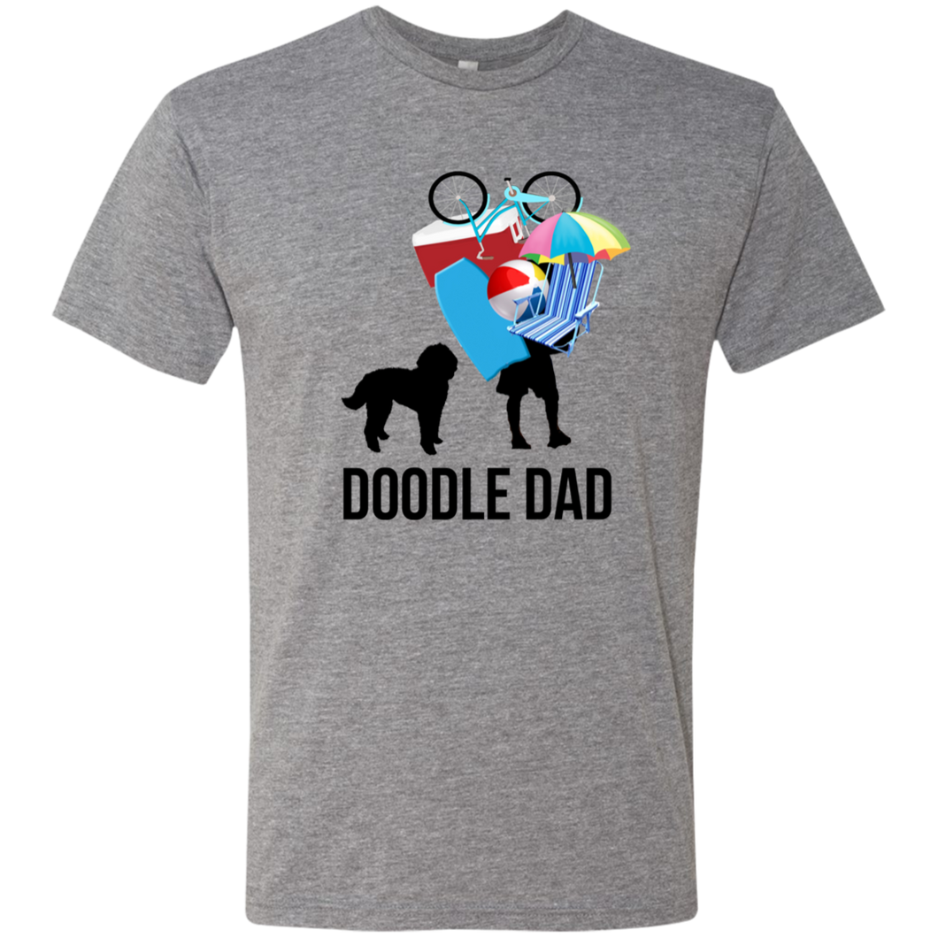 Doodle Dad Carrying Stuff Premium Triblend T-Shirt
