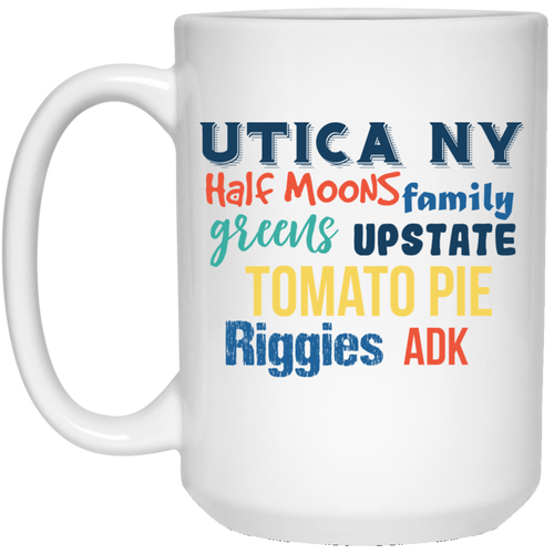 Utica Foods 15 oz. White Mug