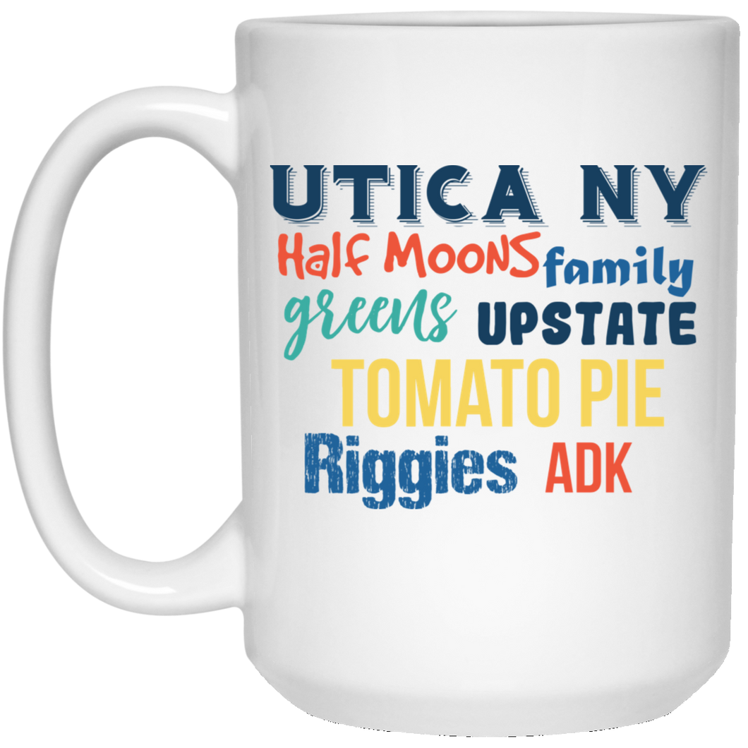 Utica Foods 15 oz. White Mug