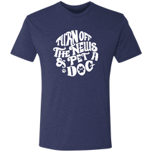Turn off the News and Pet a Dog Triblend T-Shirt