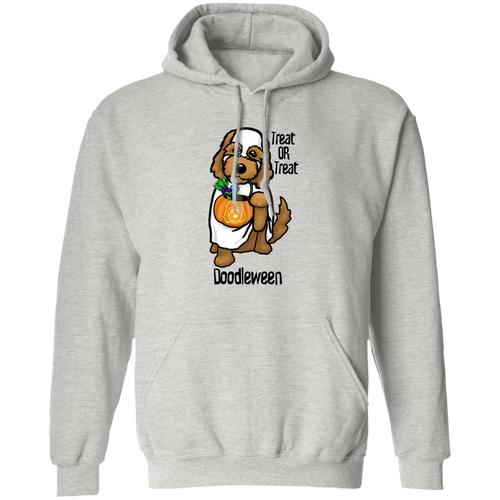 Doodle Ghost Pullover Hoodie 8 oz.