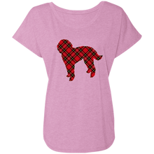 Holiday Plaid Ladies' Triblend Dolman Sleeve