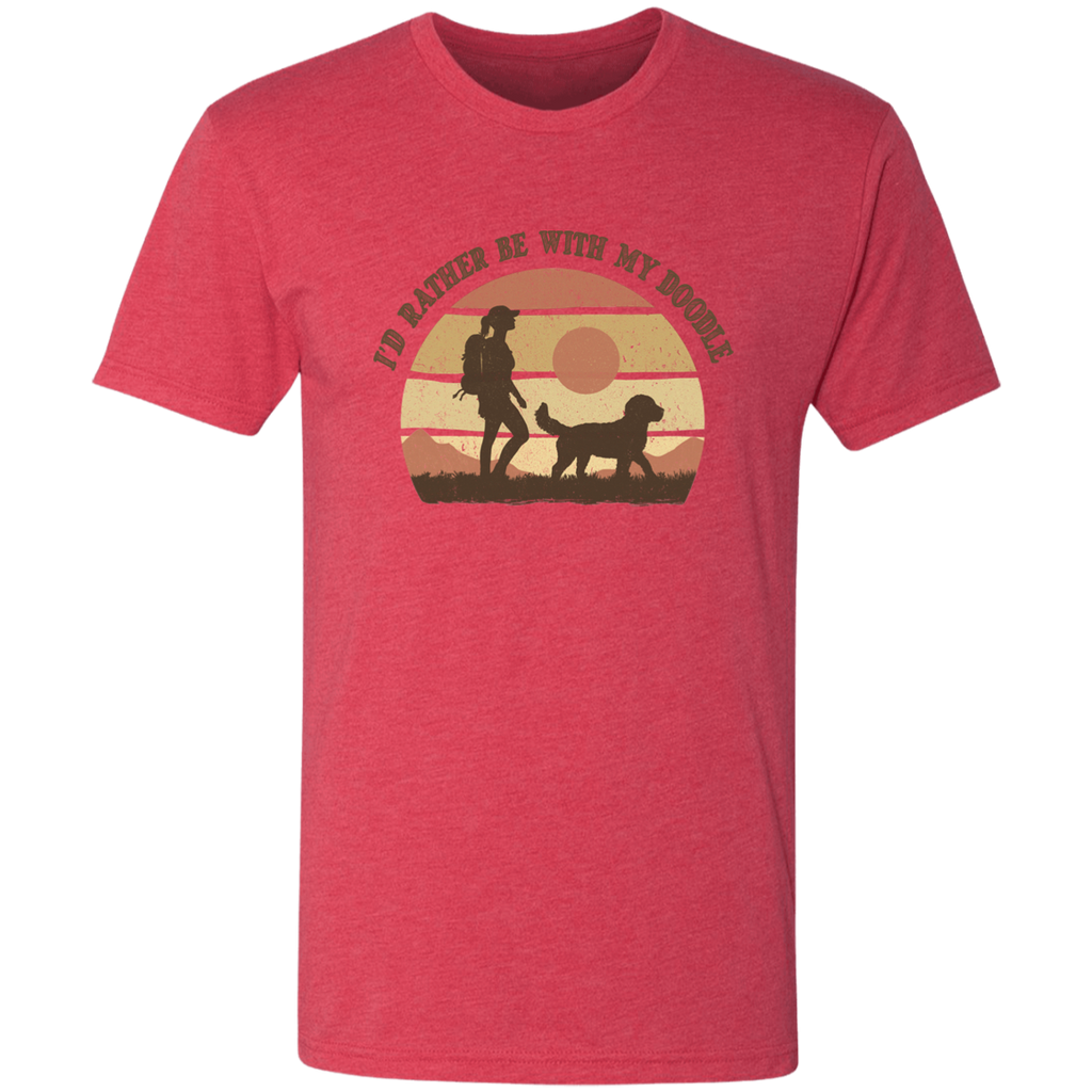 I'd Rather Be With My Doodle Triblend T-Shirt – Barking Doodle