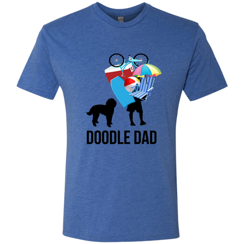 Doodle Dad Carrying Stuff Premium Triblend T-Shirt