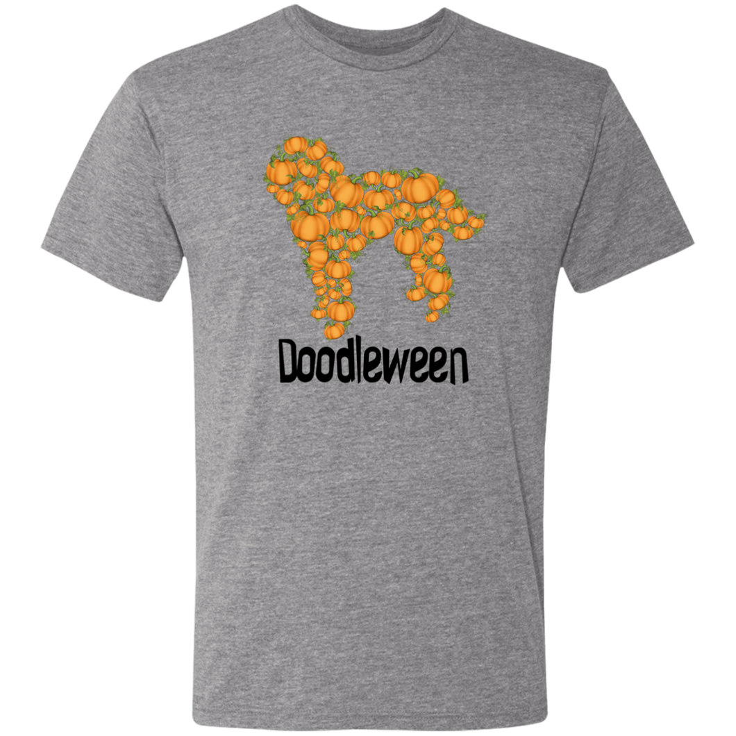 Doodle Halloween Pumpkin Triblend T-Shirt