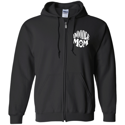 Doodle Mom Zip Up Hooded Sweatshirt