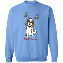 Brown and White Doodle Deer Pullover Sweatshirt  8 oz.