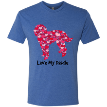 Doodle Hearts Triblend T-Shirt