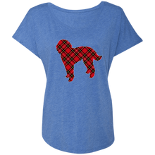 Holiday Plaid Ladies' Triblend Dolman Sleeve