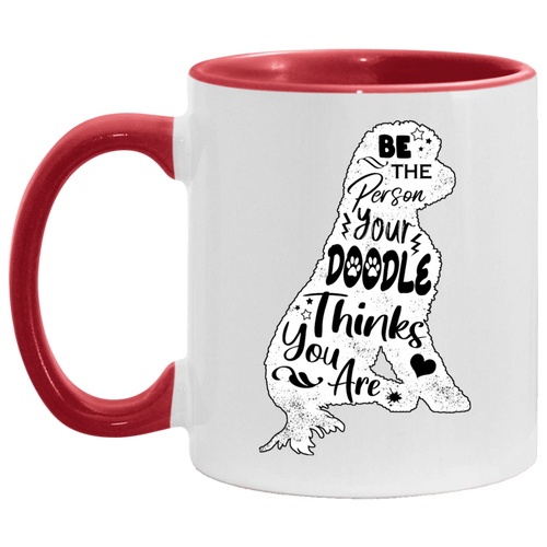Be the Person Doodle Accent Mug
