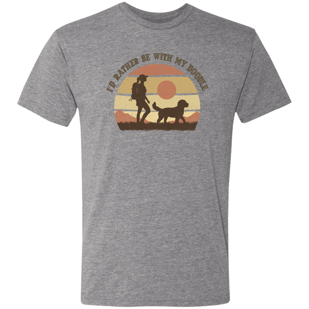 I'd Rather Be With My Doodle Triblend T-Shirt