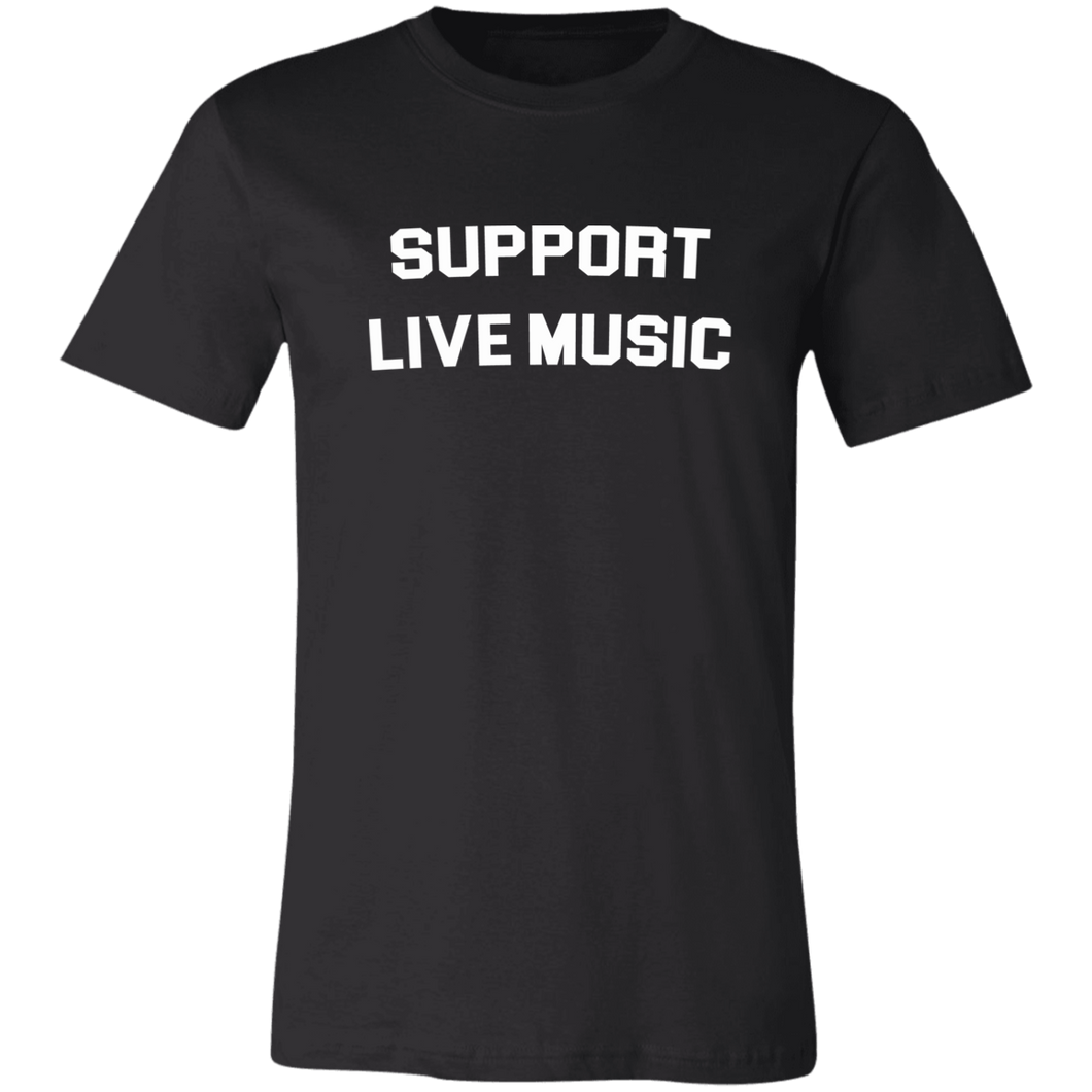 Support Live Music Sleeve T-Shirt