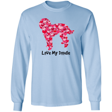 Doodle Hearts LS T-Shirt 5.3 oz.