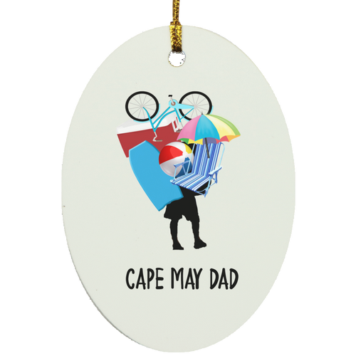 Cape May Dad Oval Ornament