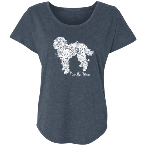 Doodle Mom Flower Doodle Tri-blend Goldendoodle or Labradoodle