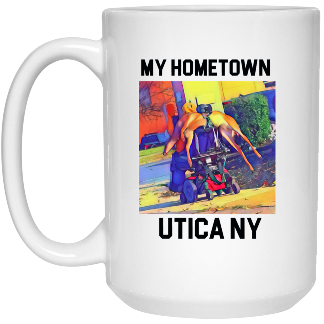 My Hometown Utica White Mug