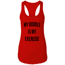 My Doodle is My Work Out Ladies Ideal Racerback Tank