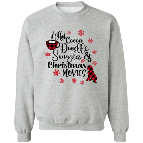 Doodle Snuggles Christmas Pullover Crewneck Sweatshirt