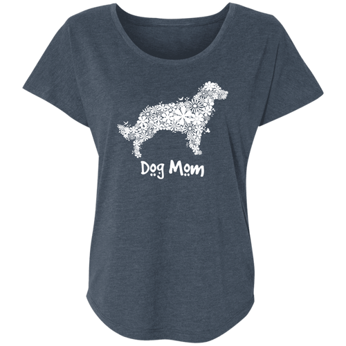Dog Mom Ladies' Triblend Dolman Sleeve