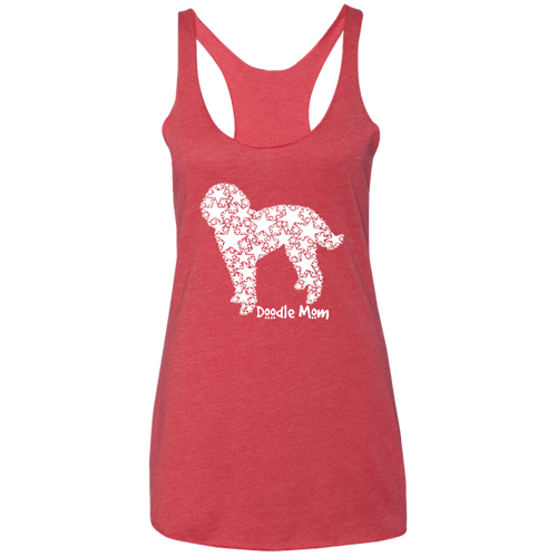 Doodle Stars Ladies' Triblend Racerback Tank