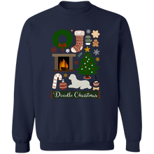 Doodle Christmas Pullover Crewneck Sweatshirt