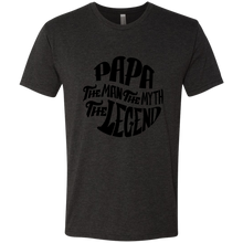 Papa the Man the Myth Triblend T-Shirt