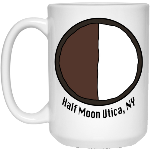 Half Moon 15 oz. White Mug