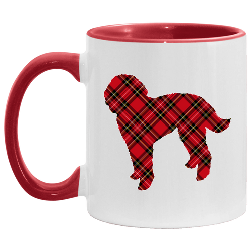 Doodle Plaid Accent Mug