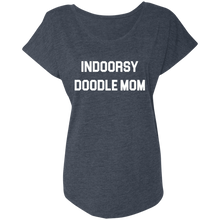 Indoorsy Doodle Mom Ladies' Triblend Dolman Sleeve