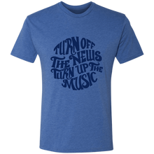 Turn off the news Turn up the Music Triblend T-Shirt