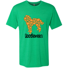 Doodle Halloween Pumpkin Triblend T-Shirt