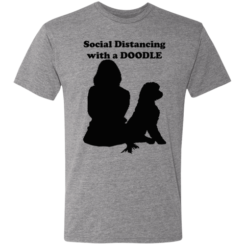 Social Distancing with your Doodle Triblend T-Shirt