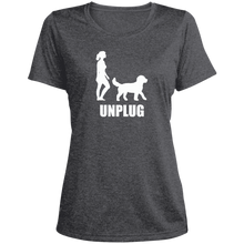 Unplug - Ladies' Heather Scoop Neck Performance Tee