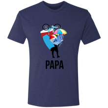 Papa carrying beach stuff Triblend T-Shirt