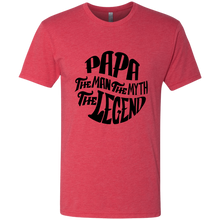 Papa the Man the Myth Triblend T-Shirt