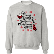 Doodle Snuggles Christmas Pullover Crewneck Sweatshirt